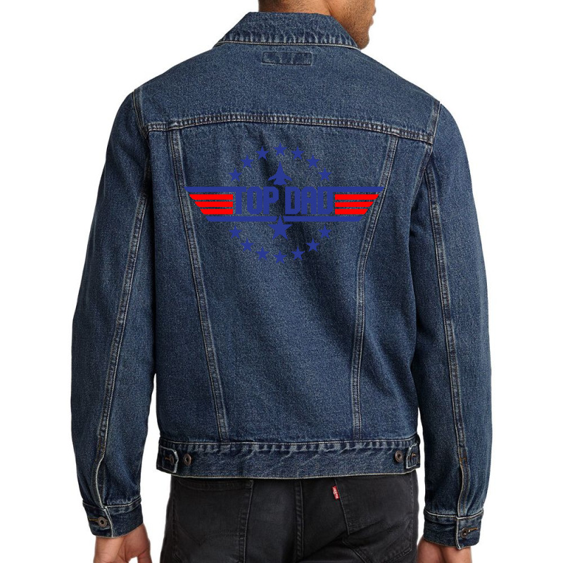 Top Dad Top Papa Ever Men Denim Jacket | Artistshot