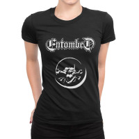 Entombed Skull Death Nihilist Edge Of Sanity Ladies Fitted T-shirt | Artistshot