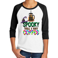 Spooky Till I Get Coffee Youth 3/4 Sleeve | Artistshot