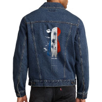 Guitar Bass Guitar Headstock French Flag For Bassist From France Men Denim Jacket | Artistshot