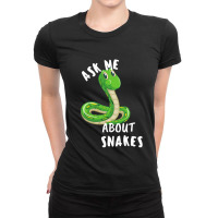 Snake Lover Gift | Ball Python Keeper B'day Present | Piebald Owner Ladies Fitted T-shirt | Artistshot