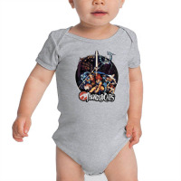 Thundercats Group Shot Vintage Circle T Shirt Baby Bodysuit | Artistshot