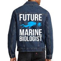 Future Marine Biologist Gift For Students Sea Life T Shirt Men Denim Jacket | Artistshot