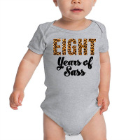 Leopard Eighth Birthday 8 Year Old 8th Birthday Eight Girls Tank Top Baby Bodysuit | Artistshot