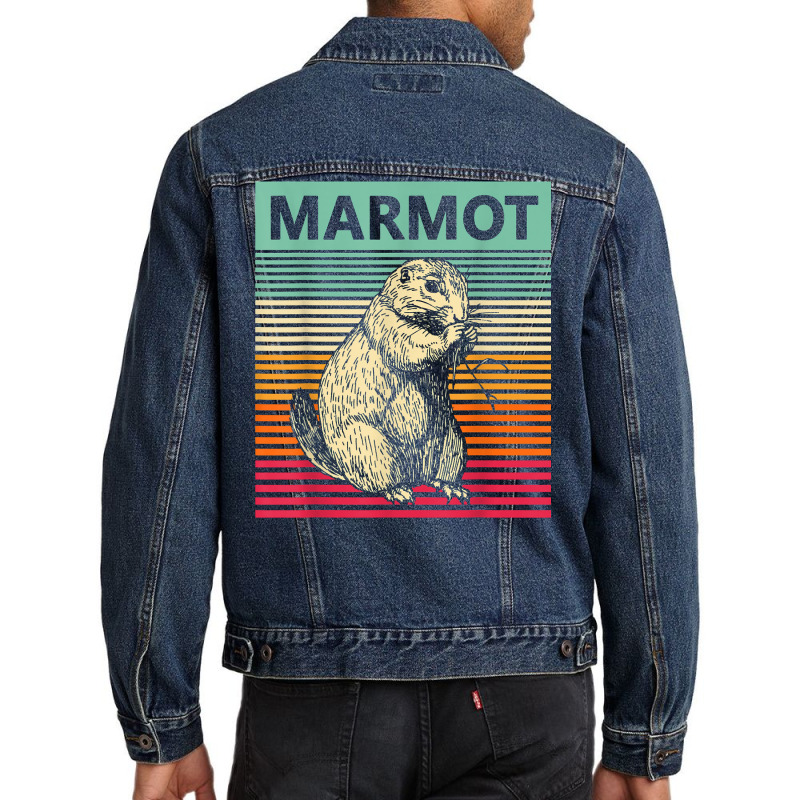 Retro Marmot Vintage Marmot T Shirt Men Denim Jacket by erisseby | Artistshot