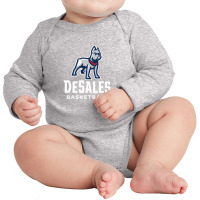 Desales University Bulldogs2 Long Sleeve Baby Bodysuit | Artistshot