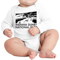 Indiana Dunes National Park Long Sleeve Baby Bodysuit | Artistshot