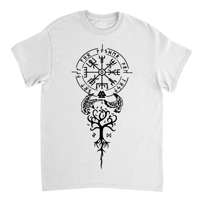 Viking Compass Protection Classic T-shirt | Artistshot