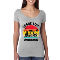 Vintage Art Pogue Life Outer Banks Women's Triblend Scoop T-shirt | Artistshot