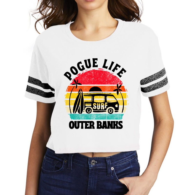 Vintage Art Pogue Life Outer Banks Scorecard Crop Tee by Cool Design | Artistshot