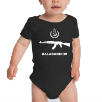 Vintage Soviet Kalashnikov Ak 47 Ussr Russian Gun Rifle T Shirt Baby Bodysuit | Artistshot