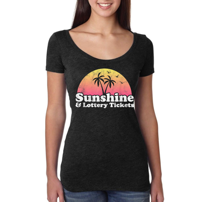 Sunshine And Lottery Tickets T Shirt Women's Triblend Scoop T-shirt by malyahdepetris | Artistshot