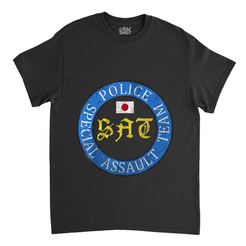 Police Japanese Special Police Assault Sat Tokyo Swat Classic T-shirt by criticizematter | Artistshot