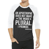 Police English Teacher And Lingui Funny Grammar Police 3/4 Sleeve Shirt | Artistshot