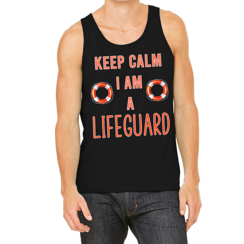 Police Keep Calm I Am A Life Guard Seashore Marine Police Duty Tank Top | Artistshot