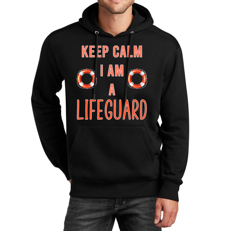 Police Keep Calm I Am A Life Guard Seashore Marine Police Duty Unisex Hoodie | Artistshot