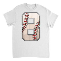 Baseball Birthday Boy Eight 8 Years Old Eighth 8th Bday Kids T Shirt Classic T-shirt | Artistshot