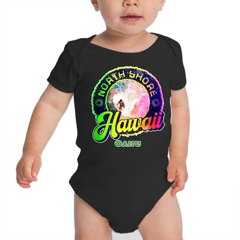 Surfing North Shore Oahu Surfer Hawaii Surf Board Grunge Tank Top Baby Bodysuit | Artistshot