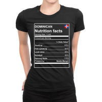 Dominican Nutrition Facts Premium Tshirt Dominican Republic Ladies Fitted T-shirt | Artistshot