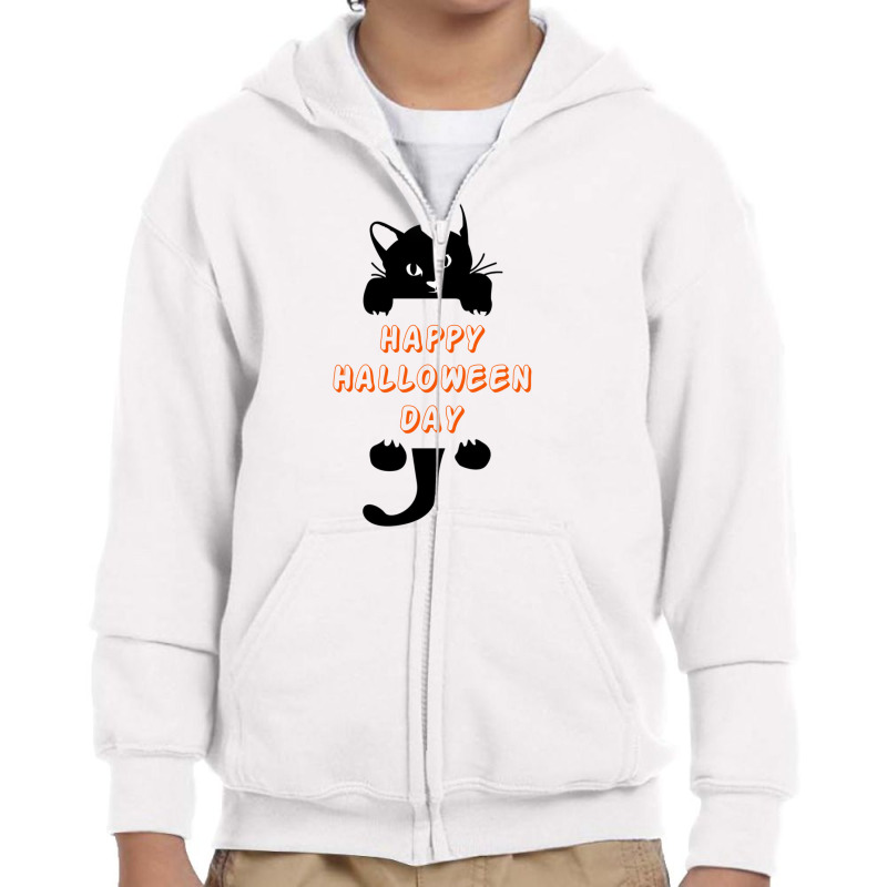 Happy Halloween Day Youth Zipper Hoodie by ŞEN | Artistshot