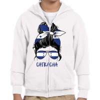 Soy Catracha For Hondurans Honduras Flag Girl T Shirt Youth Zipper Hoodie | Artistshot