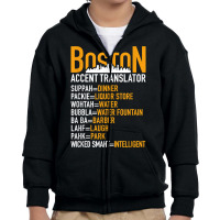 Wicked Smaht Boston Accent Translator Bostonians Gifts Shirt Youth Zipper Hoodie | Artistshot