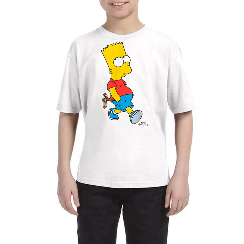 The Simpsons Bart Simpson With Slingshot T Shirt Youth Tee | Artistshot