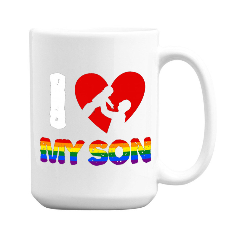 I Love My Son Father And Son For Dark 15 Oz Coffee Mug | Artistshot