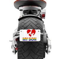 I Love My Son Father And Son For Dark Motorcycle License Plate | Artistshot