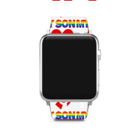 I Love My Son Father And Son For Dark Apple Watch Band | Artistshot