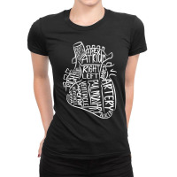 Science Anatomical Heart Amazing Cardiologist Science Ladies Fitted T-shirt | Artistshot