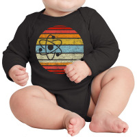 Science Atom Vintage Retro Style Science Outfit Long Sleeve Baby Bodysuit | Artistshot