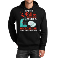 Science Biologist Science Of Life Microscope Molecular Biology Unisex Hoodie | Artistshot