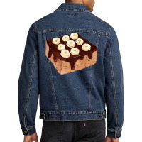 Brick Toast Bread Lover T  Shirt Honey Bread Brick Toast Topped With C Men Denim Jacket | Artistshot