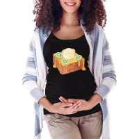 Brick Toast Bread Lover T  Shirt Honey Bread Brick Toast Topped With K Maternity Scoop Neck T-shirt | Artistshot