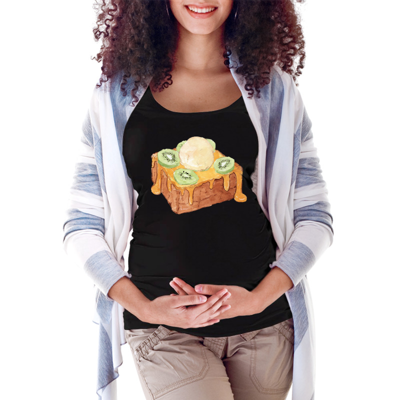 Brick Toast Bread Lover T  Shirt Honey Bread Brick Toast Topped With K Maternity Scoop Neck T-shirt by pintailracehorse | Artistshot