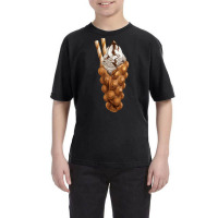 Bubble Waffle Ice Cream T  Shirt Egg Bubble Waffle Vanilla Ice Cream A Youth Tee | Artistshot