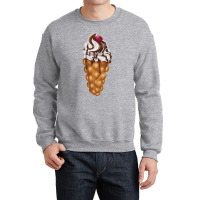 Bubble Waffle Ice Cream T  Shirt Egg Bubble Waffle Vanilla Ice Cream W Crewneck Sweatshirt | Artistshot