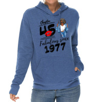 Womens Chapter 45 Fabulous Since 1977 Black Girl Birthday Queen T Shir Lightweight Hoodie | Artistshot