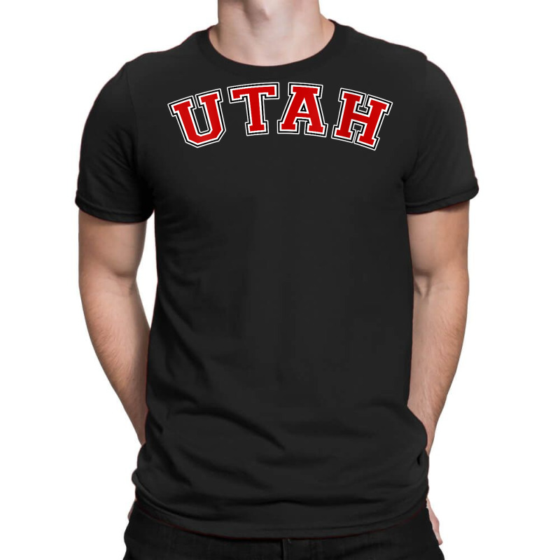 Womens Utah Usa Patriotic Birthday School University Gift V Neck T Shi T-shirt | Artistshot