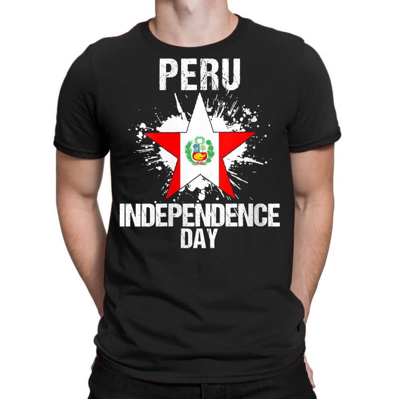 Womens Vintage Peru Independence Day Patriotic Peruvian Pride Flag V N T-shirt | Artistshot