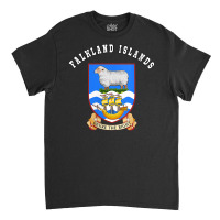 Womens Falkland Islands T Shirt Coat Of Arms Tee Flag Souvenir V Neck Classic T-shirt | Artistshot