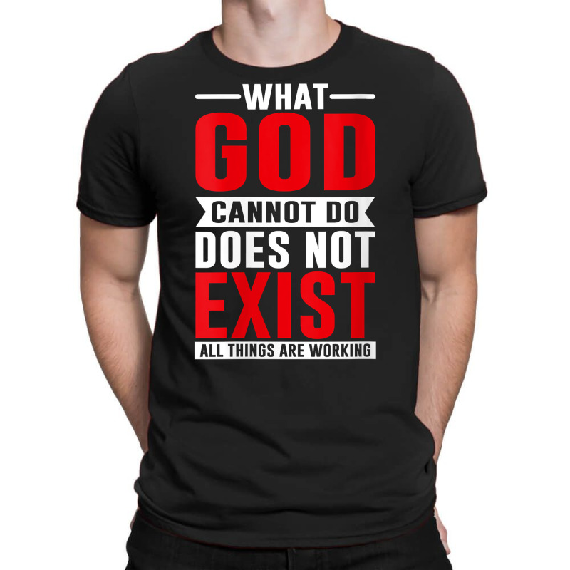 Womens What God Cannot Do Does Not Exist, Nsppd Prayer V Neck T Shirt T-shirt | Artistshot