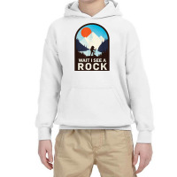 Wait I See A Rock   Geology Geologist T Shirt Youth Hoodie | Artistshot