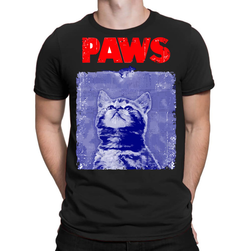 Paws (jaws) T-shirt. By Artistshot