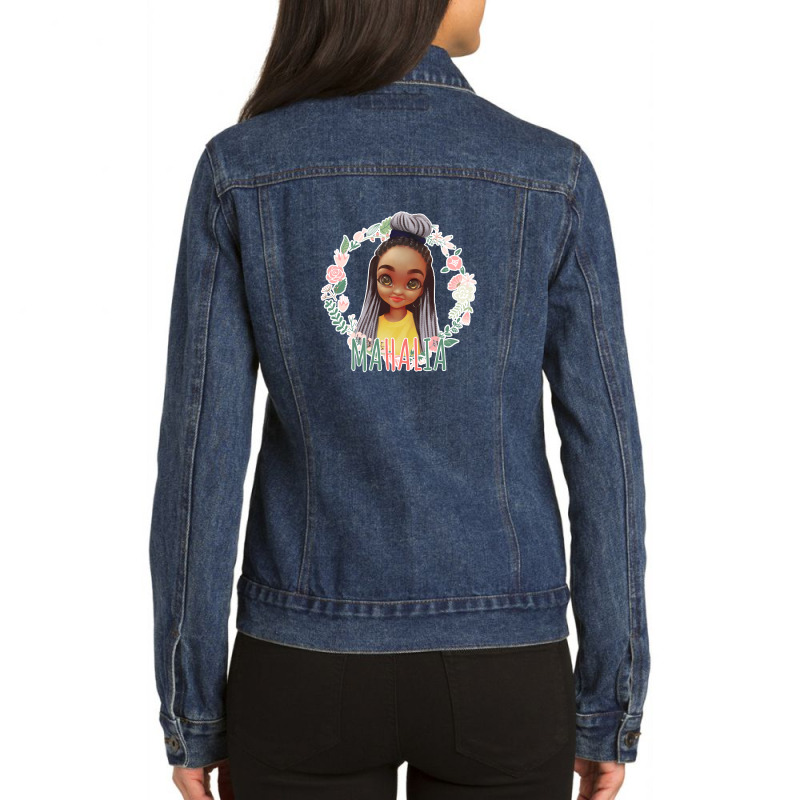 Mahalia   Love And Compromise Ladies Denim Jacket | Artistshot