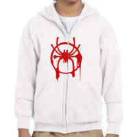 Miles Morales Spider Spray Paint Youth Zipper Hoodie | Artistshot