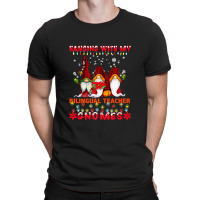 Teacher Hanging With My Bilingual Teacher Gnomes Ugly Xmas Matching 19 T-shirt | Artistshot