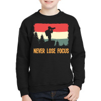 Amateur Photographer T Shirtretro Never Lose Focus Photography Photogr Youth Sweatshirt | Artistshot