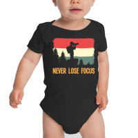 Amateur Photographer T Shirtretro Never Lose Focus Photography Photogr Baby Bodysuit | Artistshot